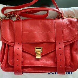 NEW Proenza Schouler PS1 Medium Orange Leather